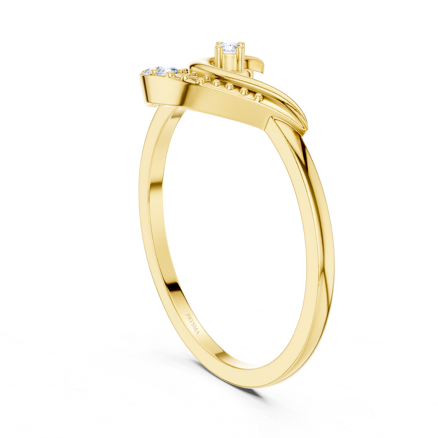 Elegant Twist Solitaire Diamond Ring