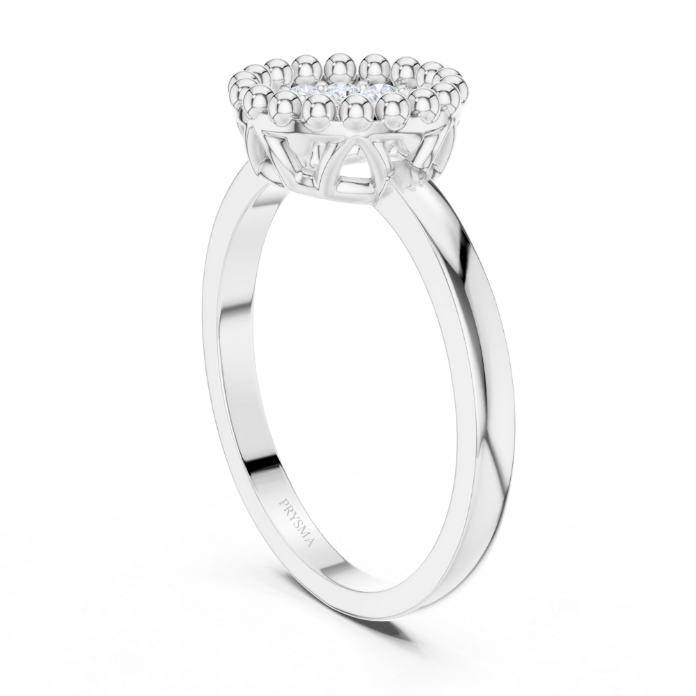 Radiant Bloom Cluster Ring