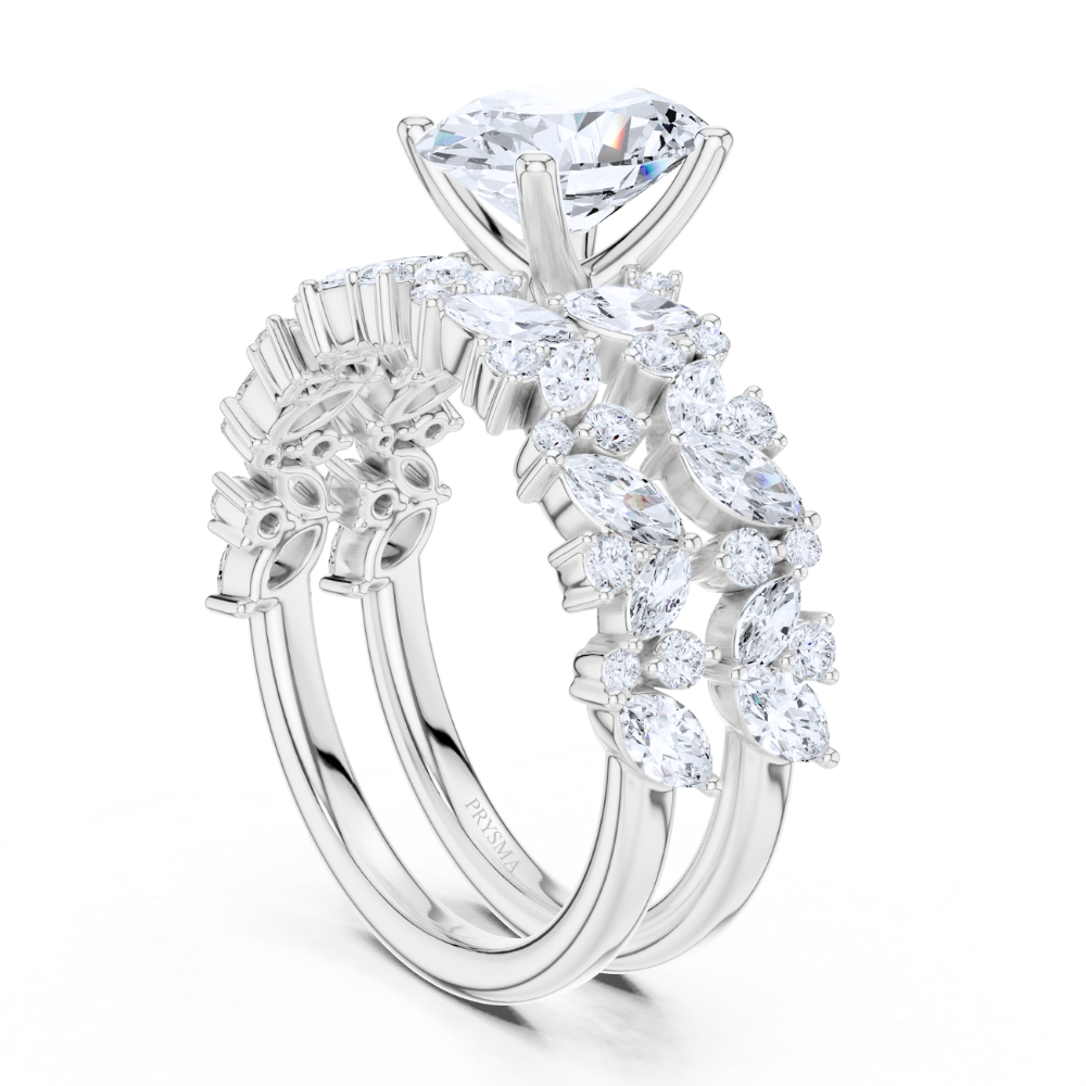 Radiance Bloom Oval Diamond Ring