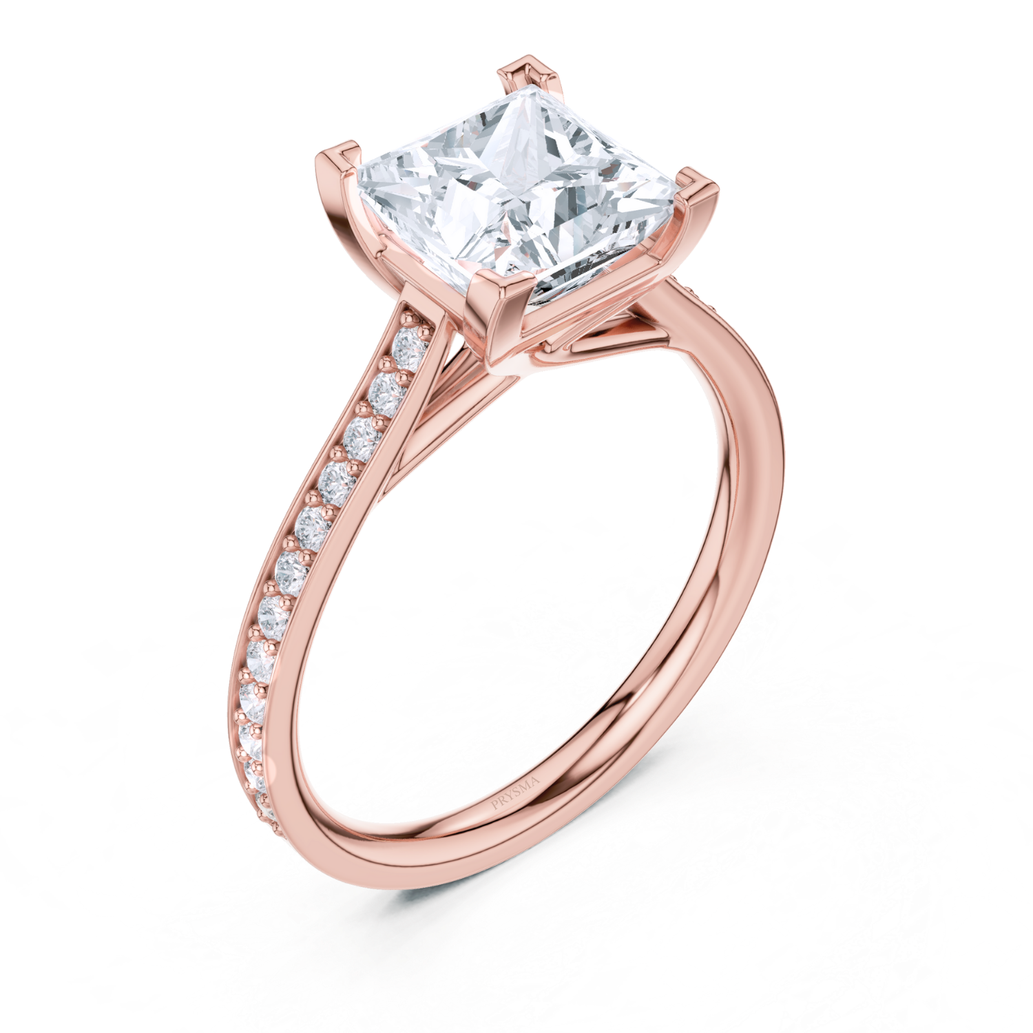Elegant Princess Cut Diamond Ring