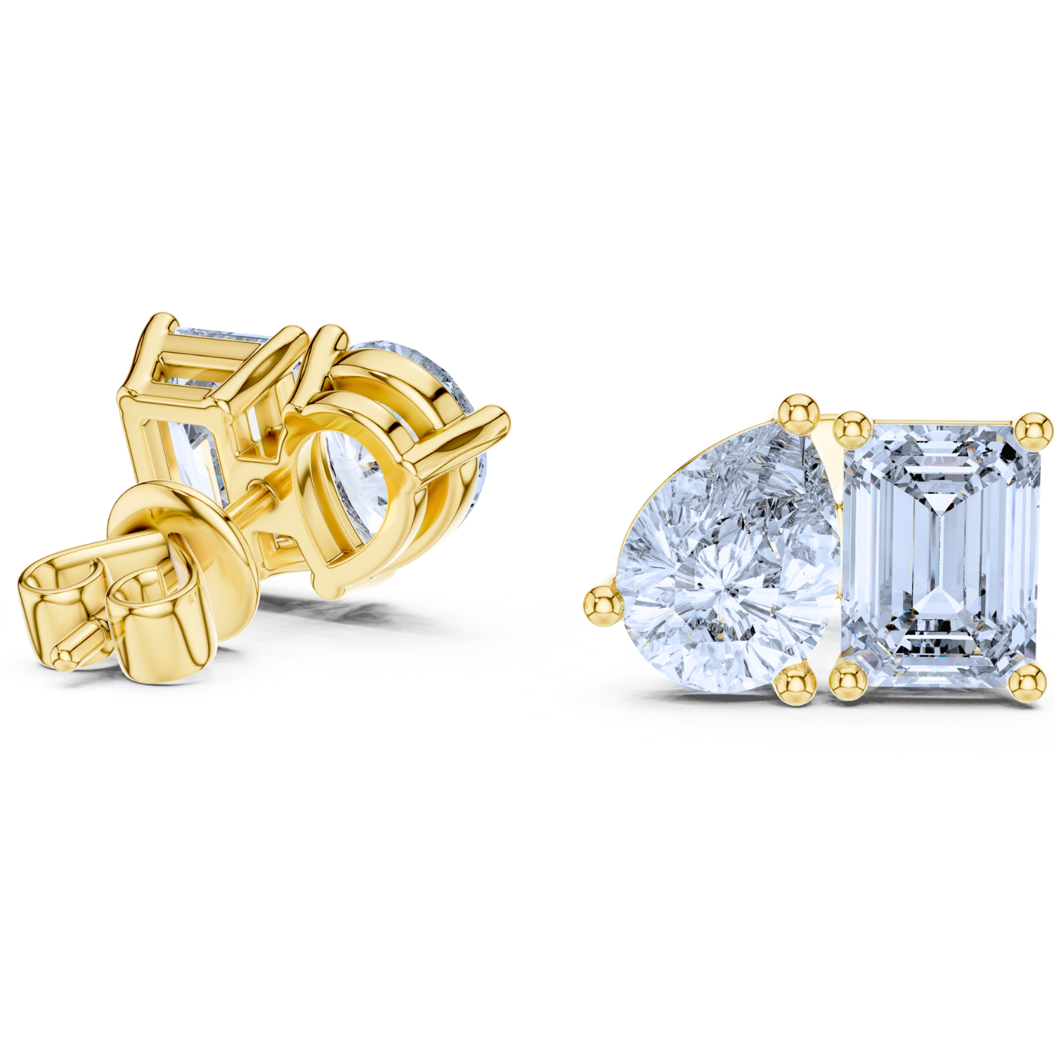 Radiant Harmony Diamond Studs