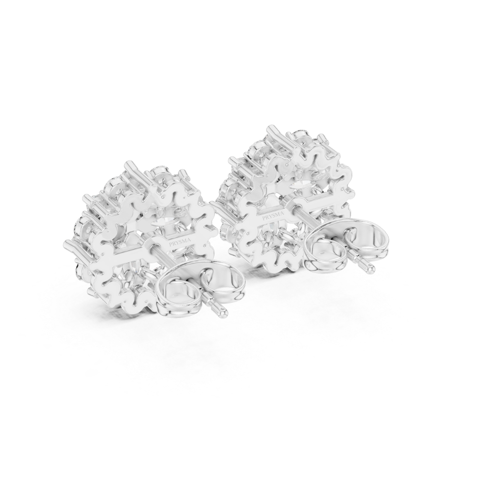 Celestia Floral Diamond Earrings