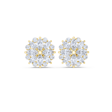 Celestia Floral Diamond Earrings