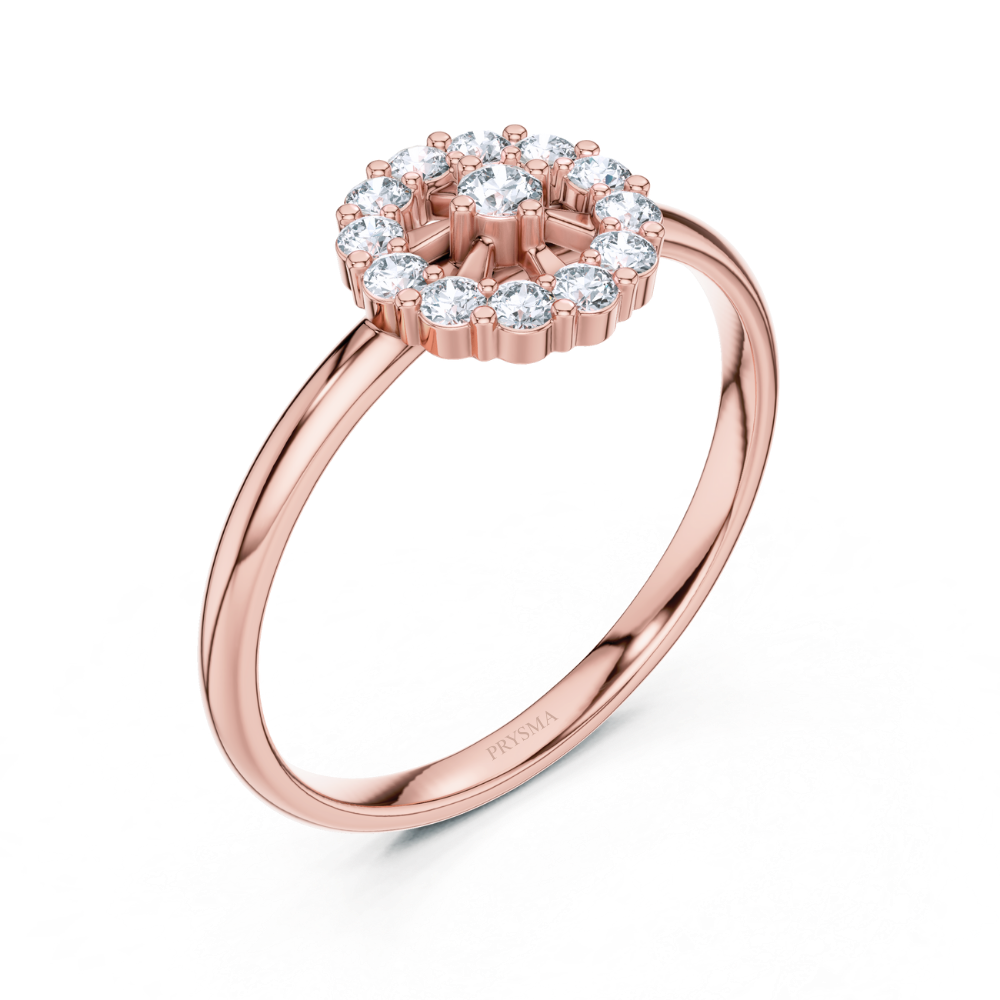 Elysian Halo Diamond Ring