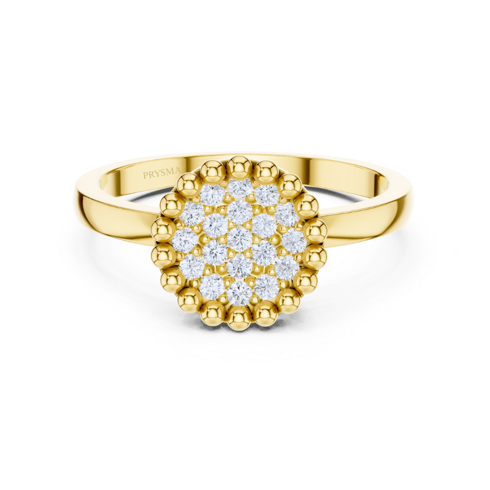 Radiant Bloom Cluster Ring