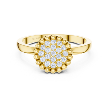 Radiant Bloom Cluster Ring