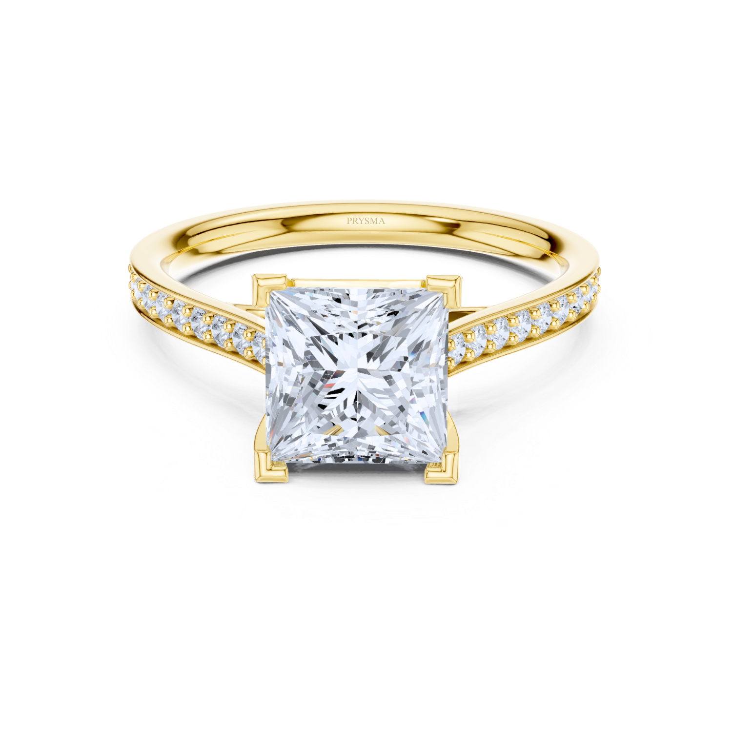 Elegant Princess Cut Diamond Ring