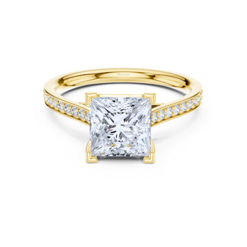 Elegant Princess Cut Diamond Ring