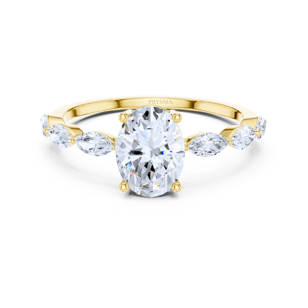Marquise Whisper Oval Ring