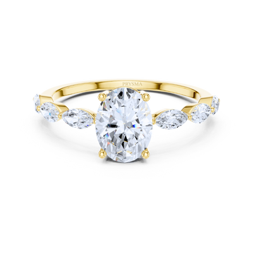 Marquise Whisper Oval Ring