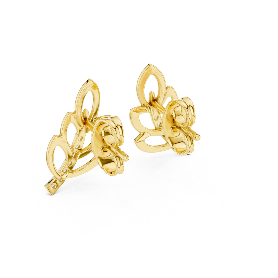 Elegant Leaf Diamond Earrings