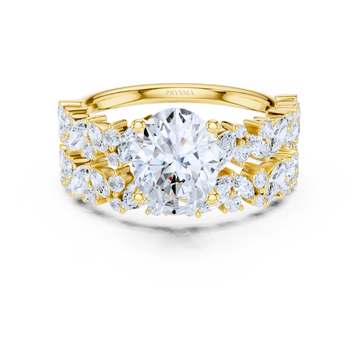 Radiance Bloom Oval Diamond Ring