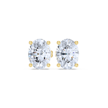 Classic Oval Diamond Studs