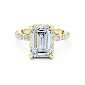 The Regal Emerald Halo Ring