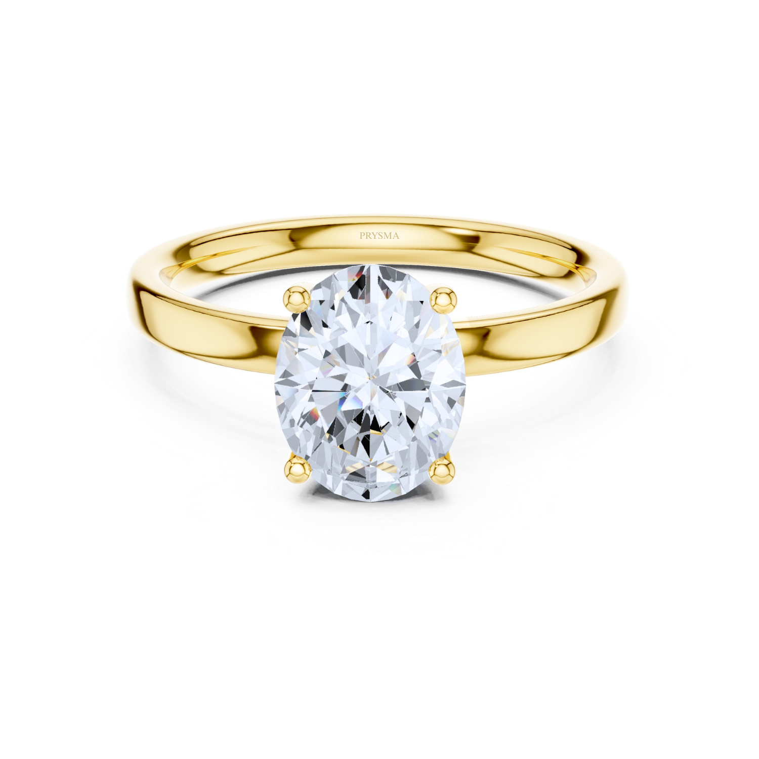 Oval Cut Solitaire Diamond Classic Four-Prong Setting