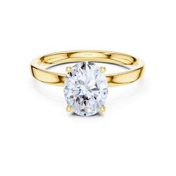 Oval Cut Solitaire Diamond Classic Four-Prong Setting
