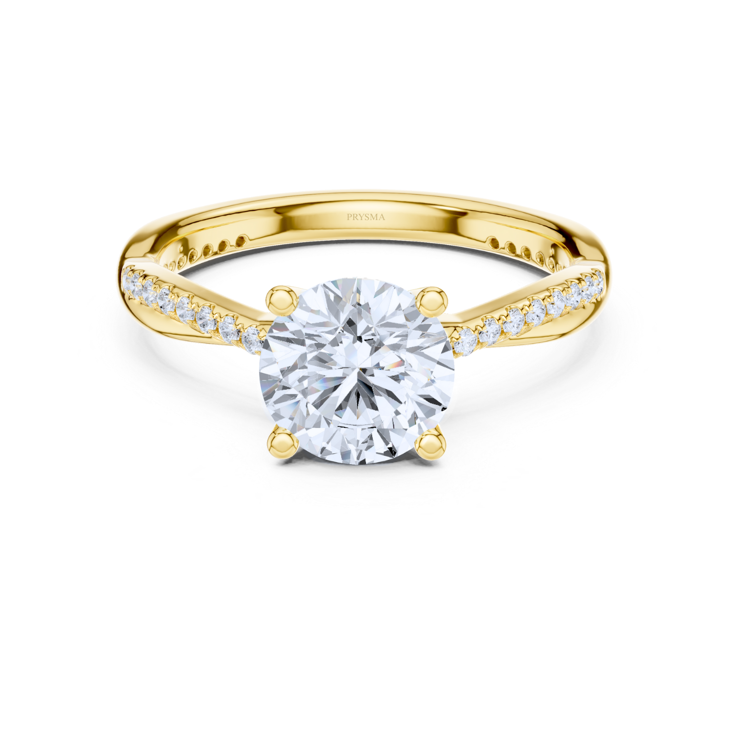 Pave Diamond Twist Ring