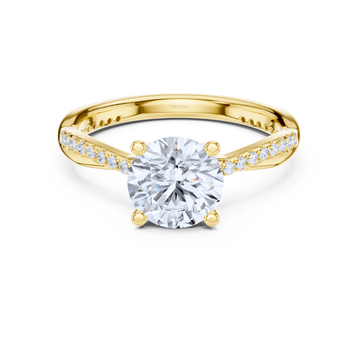 Pave Diamond Twist Ring