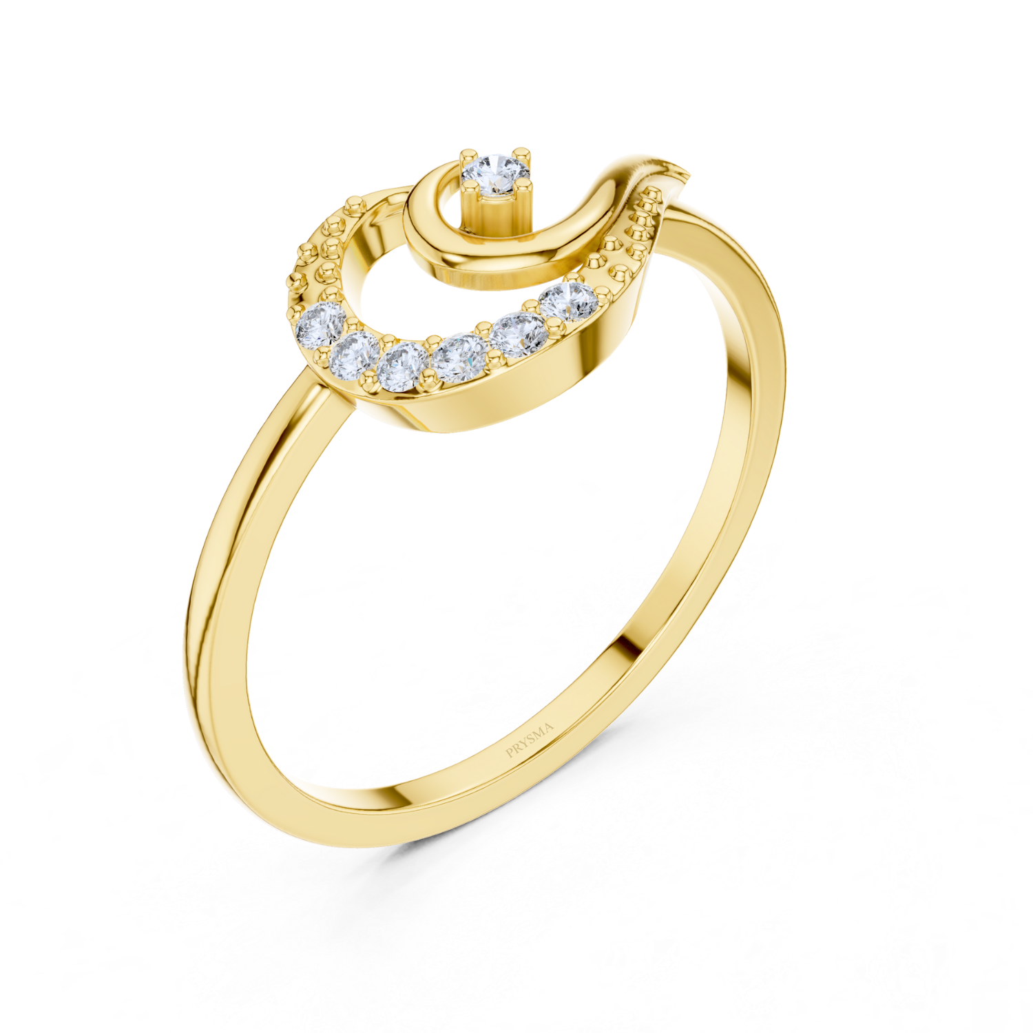 Elegant Twist Solitaire Diamond Ring