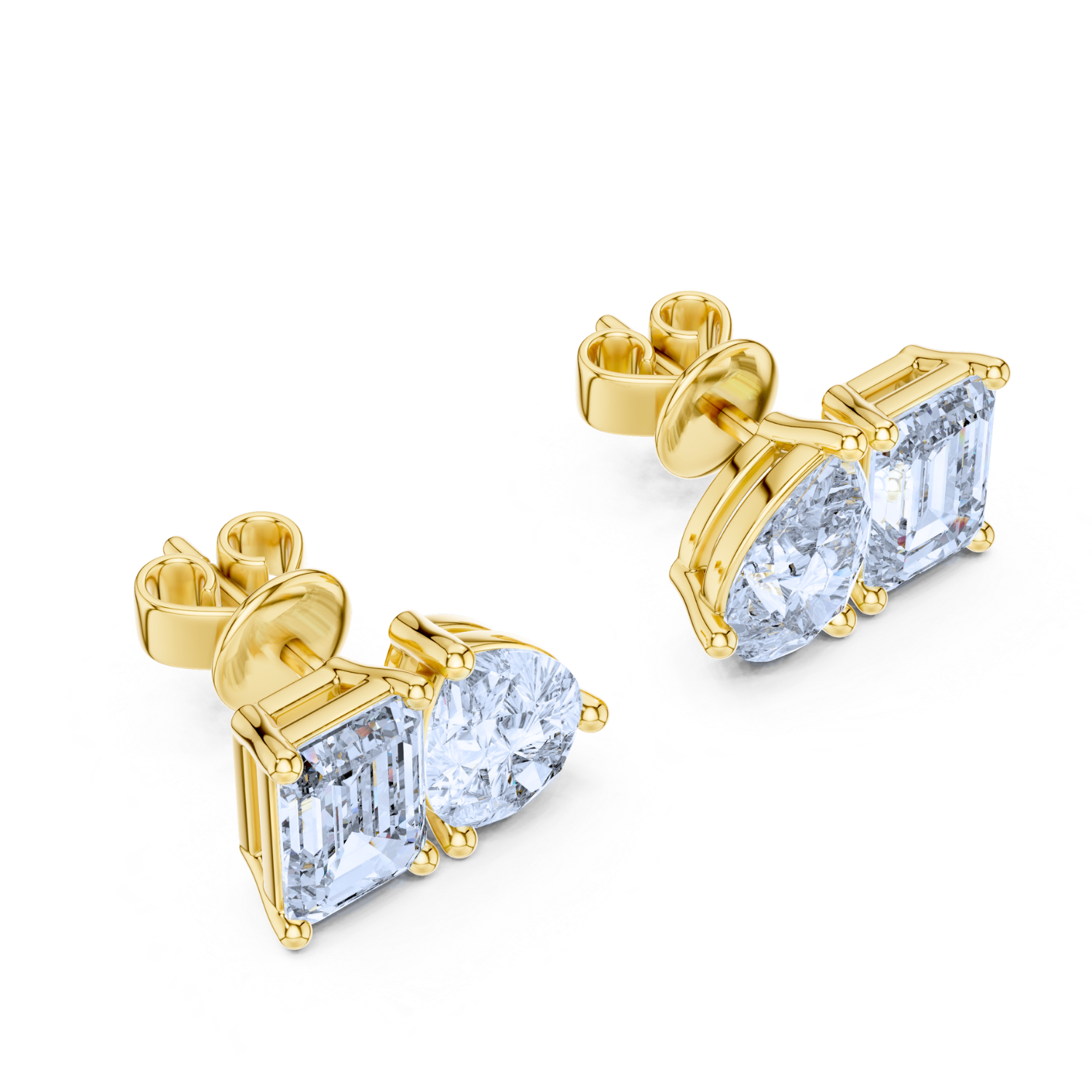 Radiant Harmony Diamond Studs