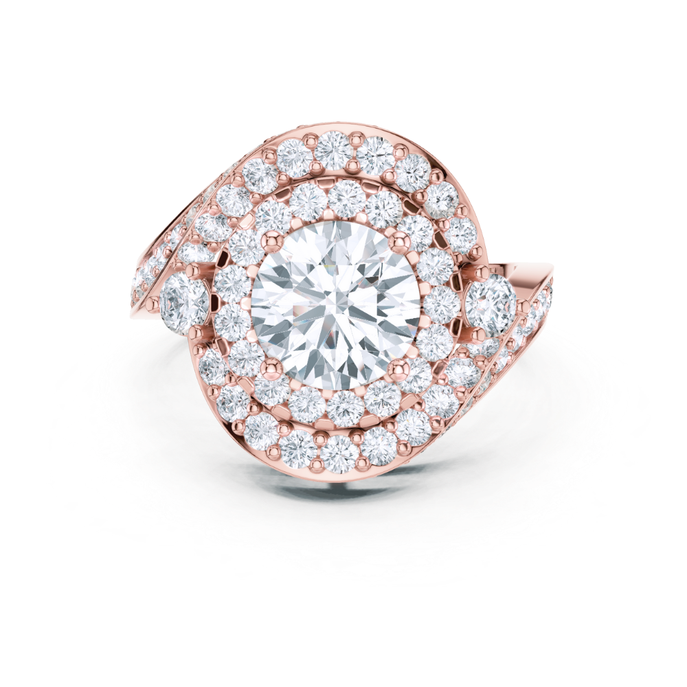 Celestial Spiral Halo Ring