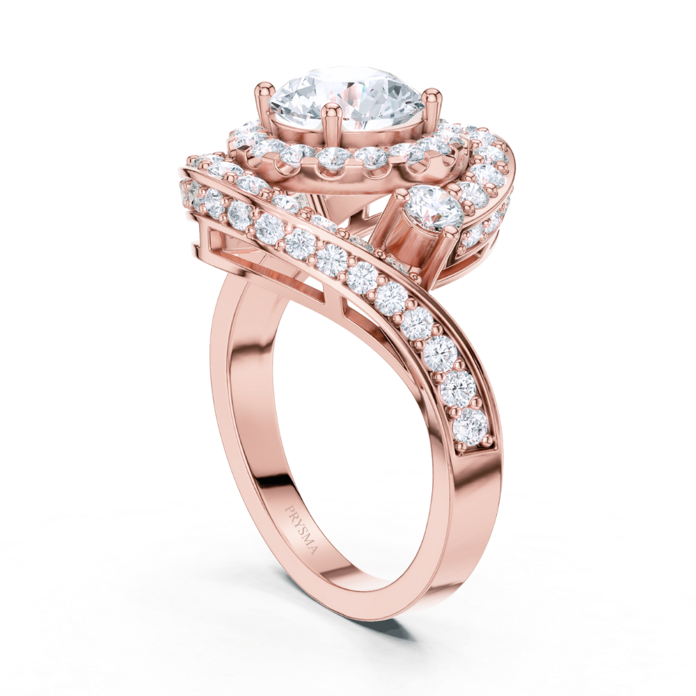 Celestial Spiral Halo Ring