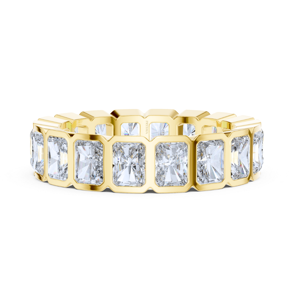 Regal Radiance Bezel-Set Eternity Ring