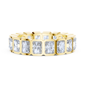 Regal Radiance Bezel-Set Eternity Ring