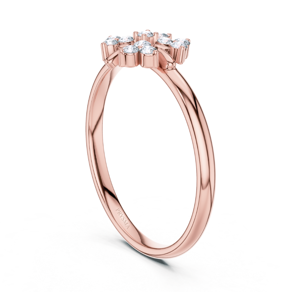 Aurora Blossom Twin Ring