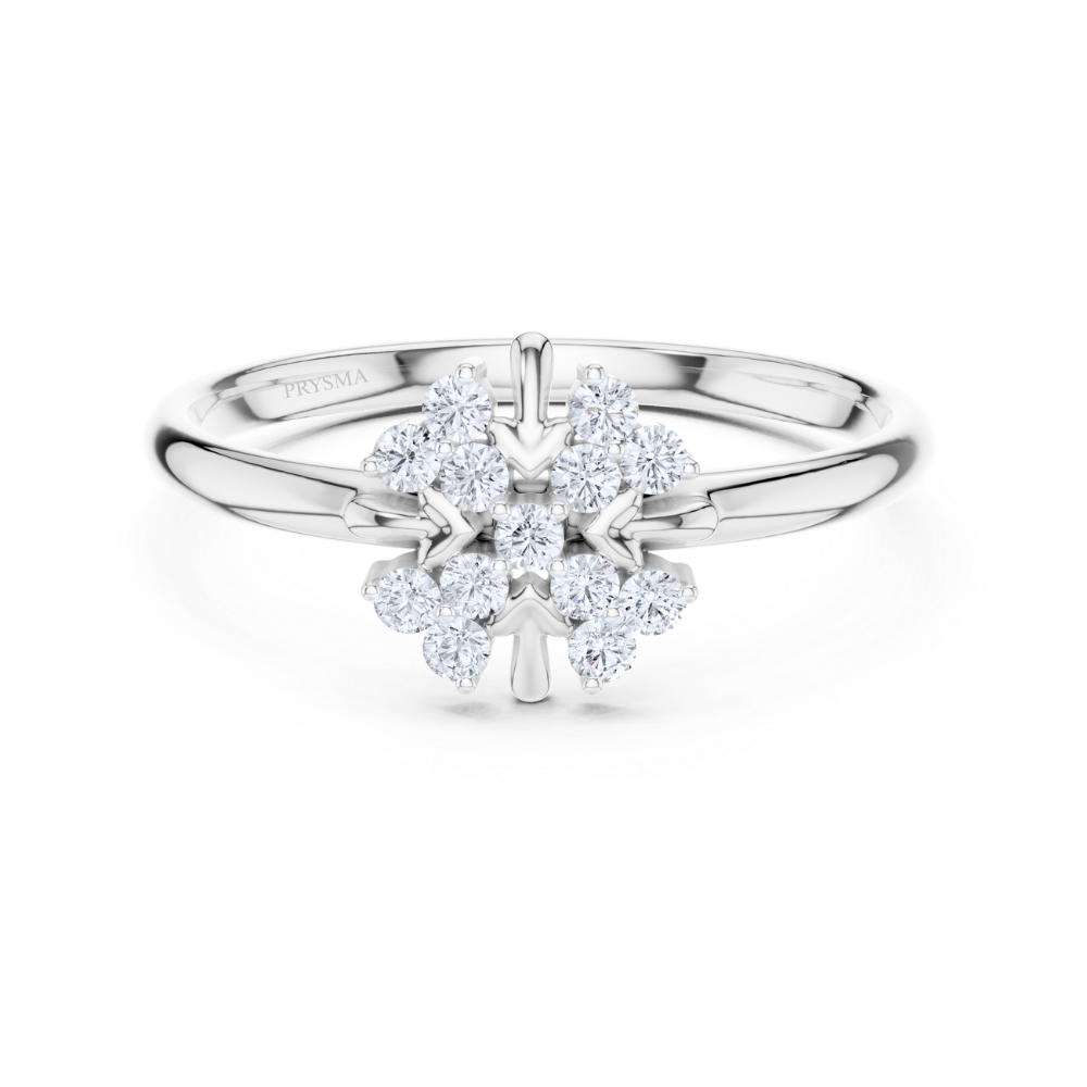 Aurora Blossom Twin Ring
