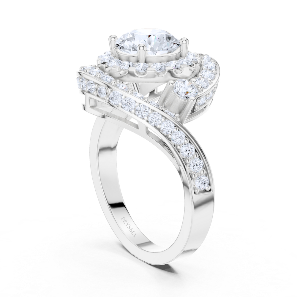 Celestial Spiral Halo Ring