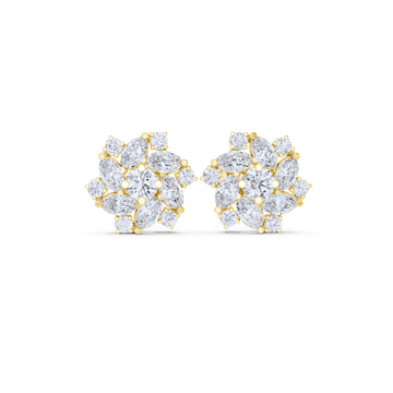 Radiant Bloom Diamond Earrings