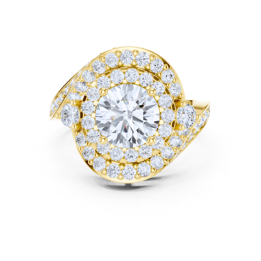 Celestial Spiral Halo Ring