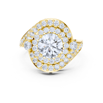 Celestial Spiral Halo Ring