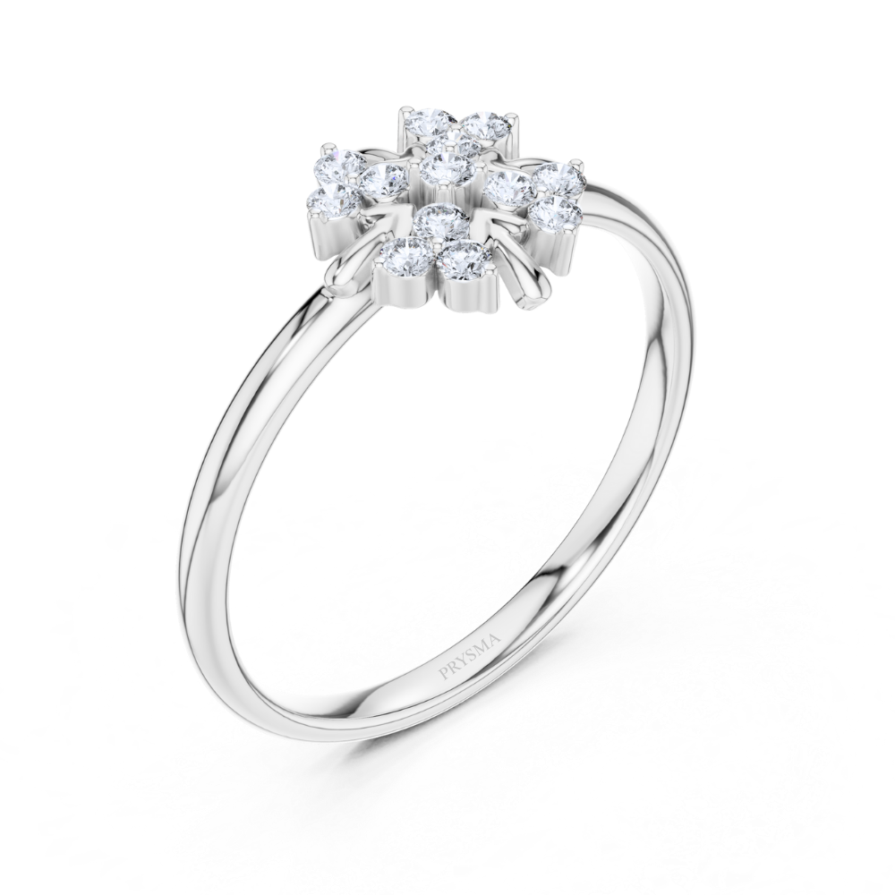 Aurora Blossom Twin Ring
