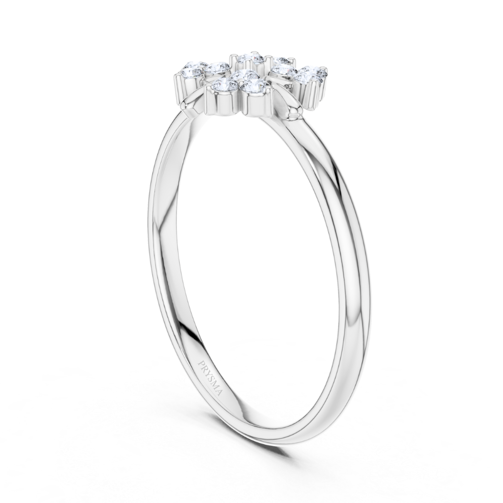 Aurora Blossom Twin Ring