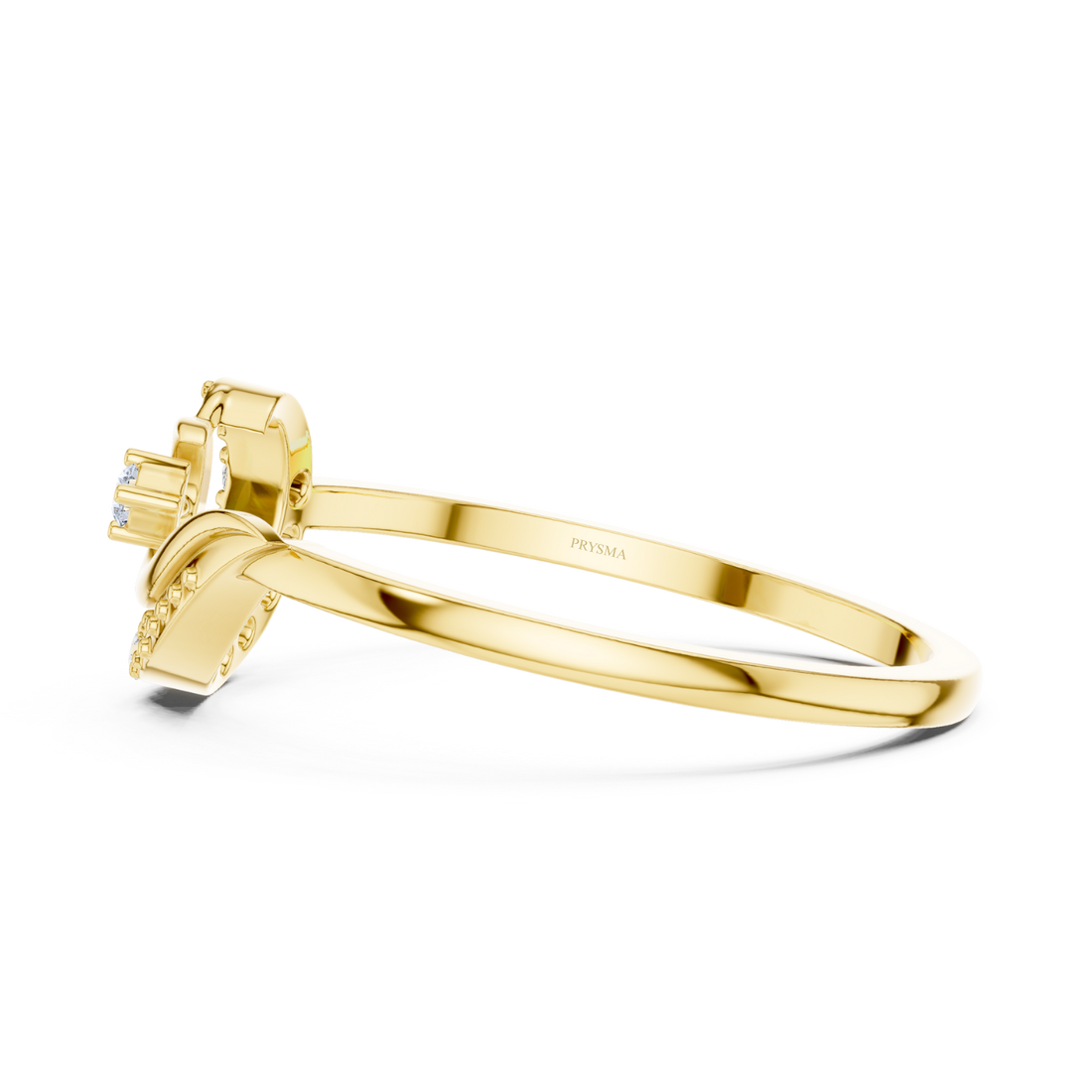 Elegant Twist Solitaire Diamond Ring