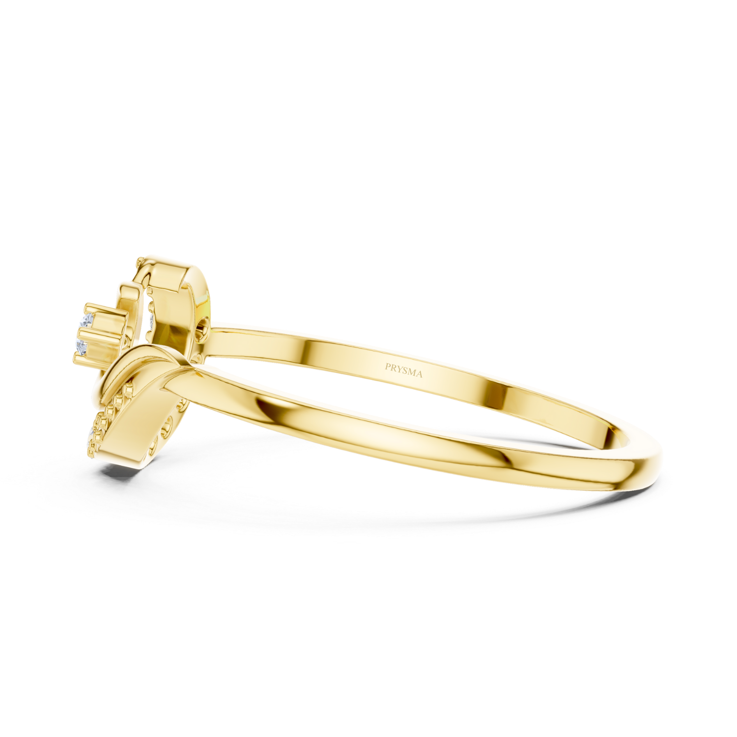 Elegant Twist Solitaire Diamond Ring