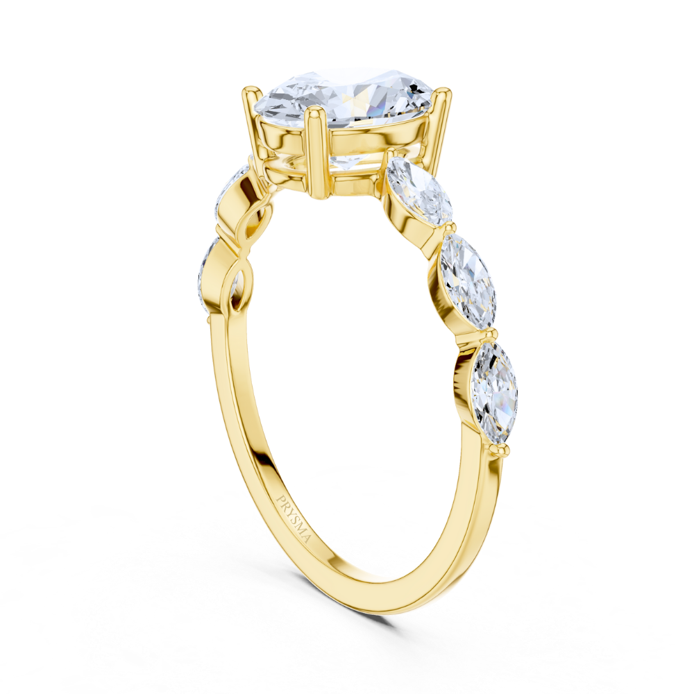 Marquise Whisper Oval Ring