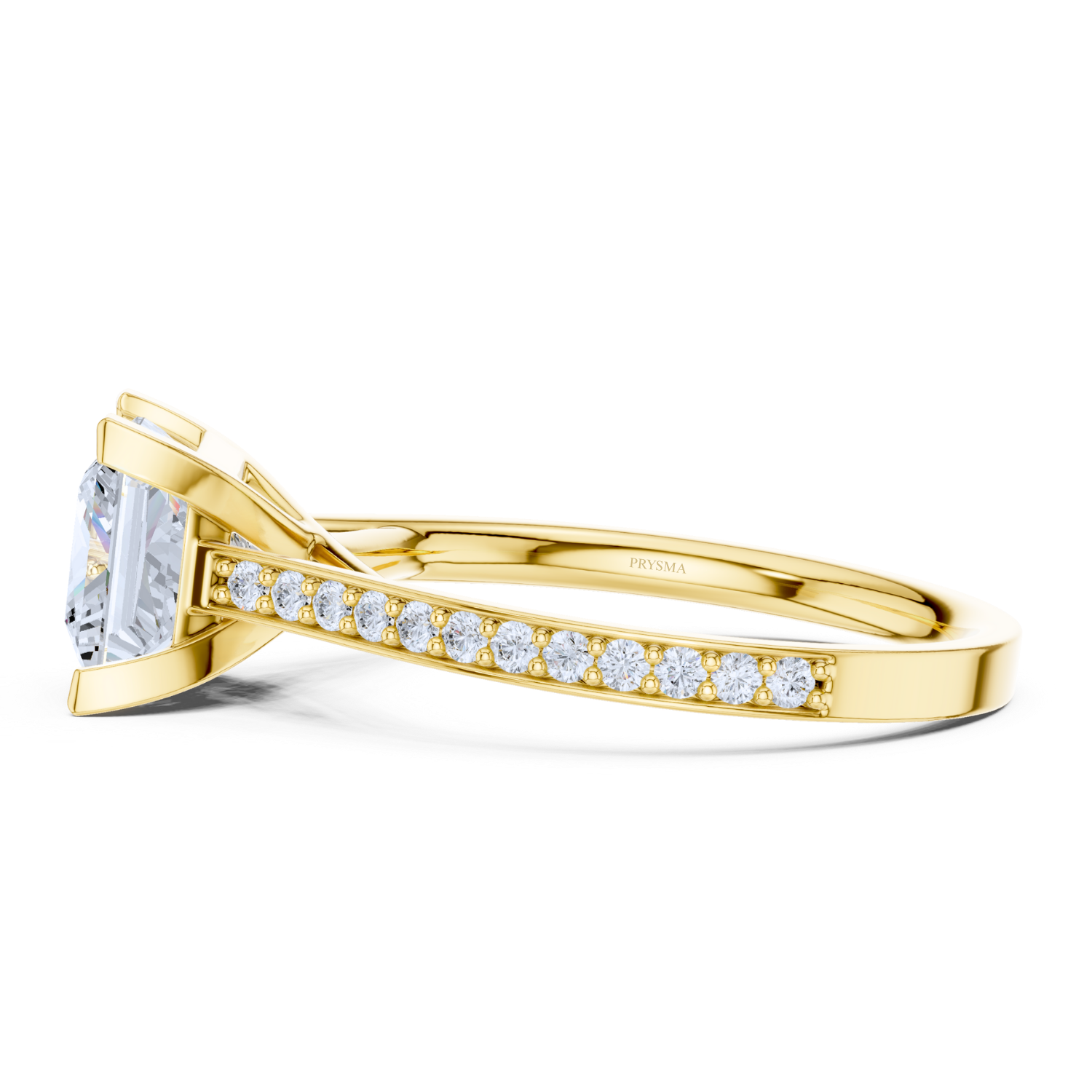 Elegant Princess Cut Diamond Ring