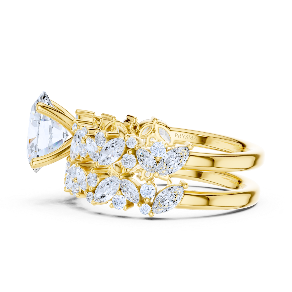 Radiance Bloom Oval Diamond Ring