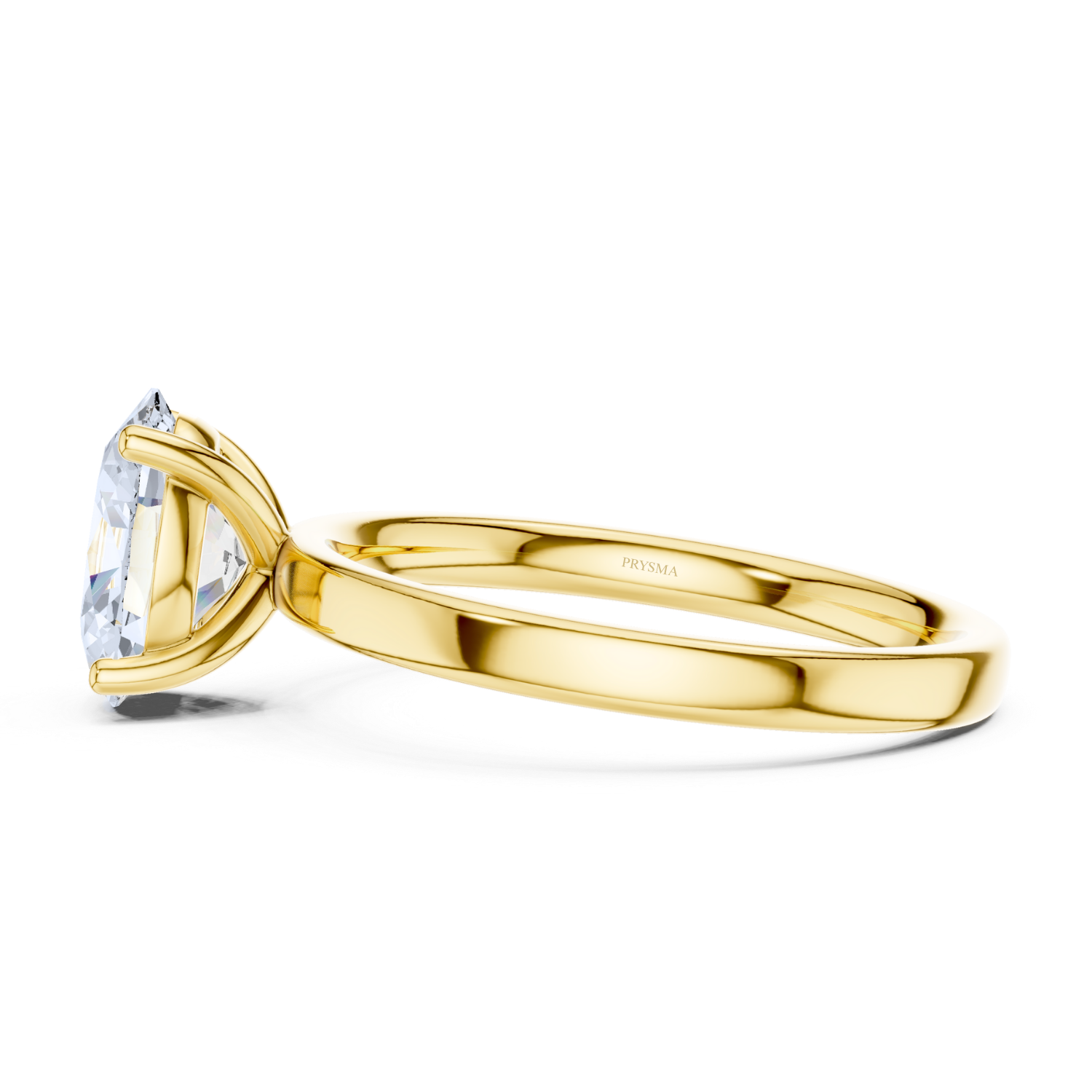 Oval Cut Solitaire Diamond Classic Four-Prong Setting