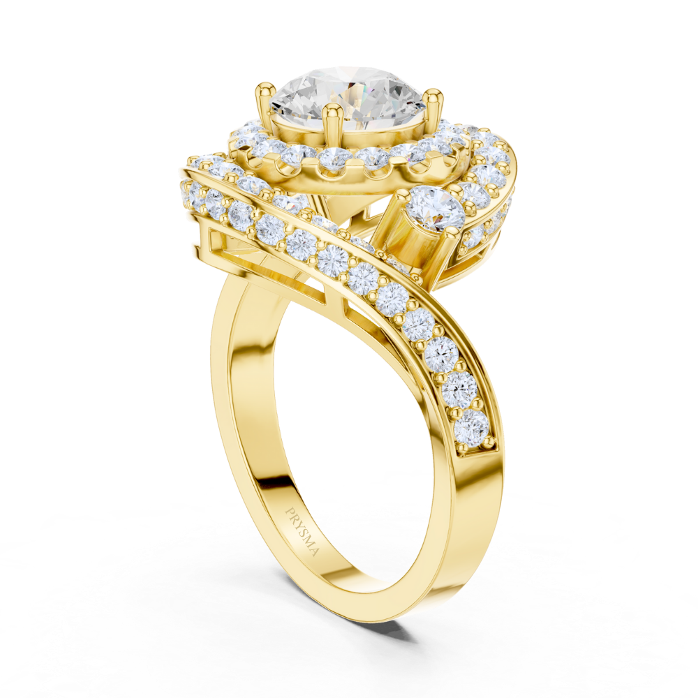 Celestial Spiral Halo Ring