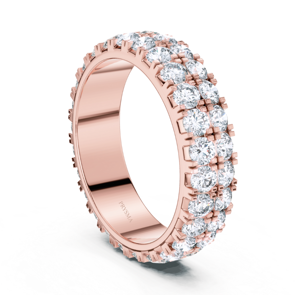 Twin Row Diamond Pavé Ring
