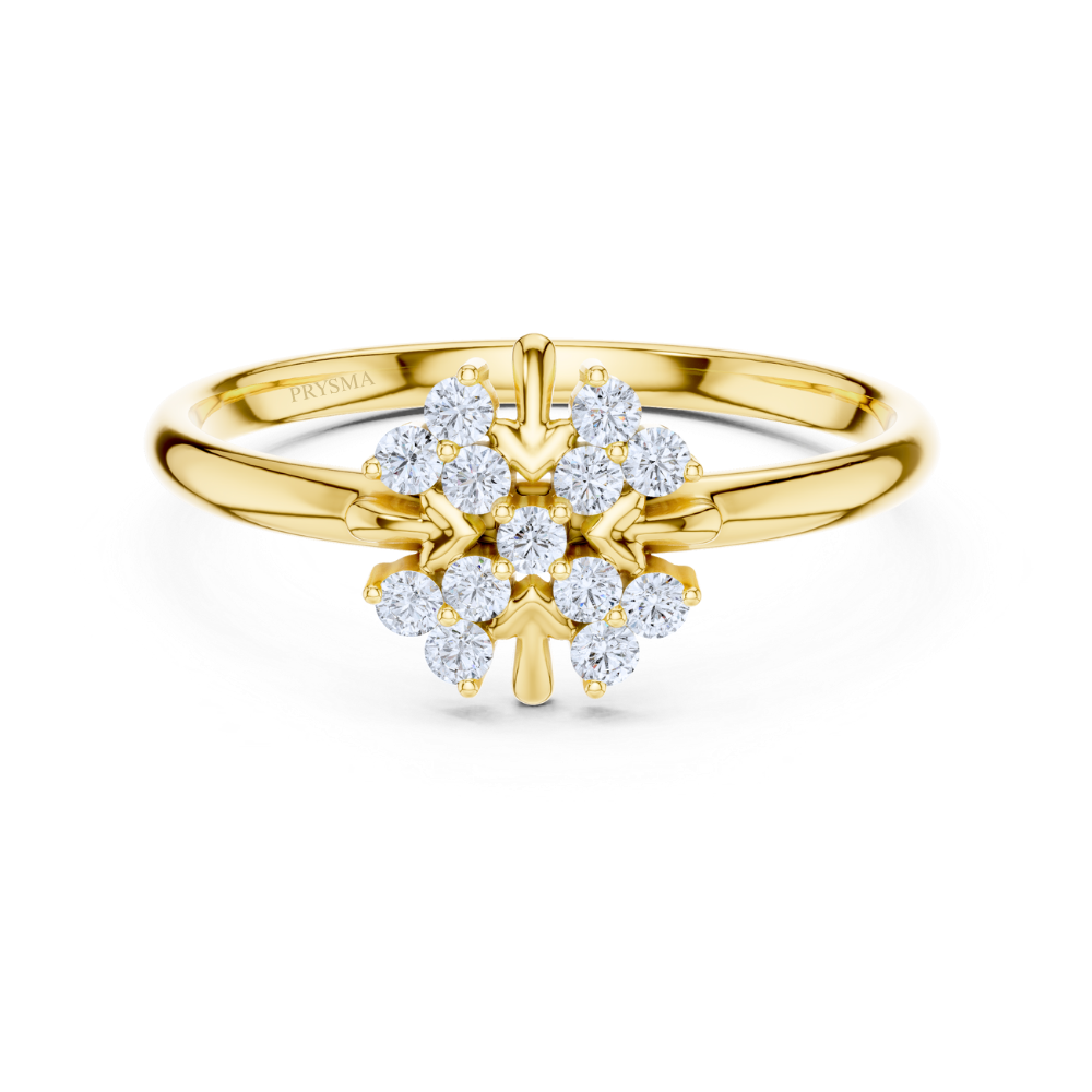 Aurora Blossom Twin Ring