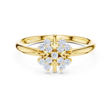 Aurora Blossom Twin Ring