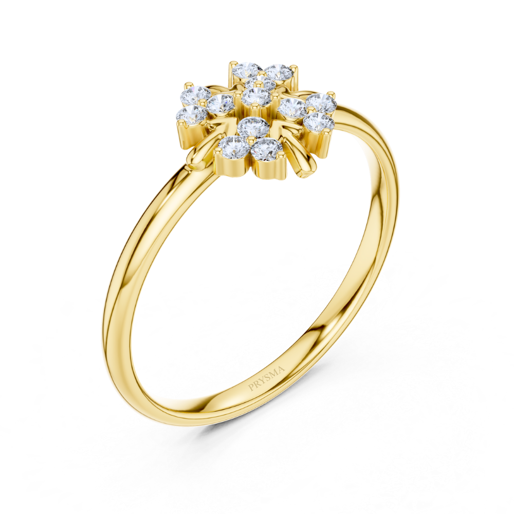 Aurora Blossom Twin Ring