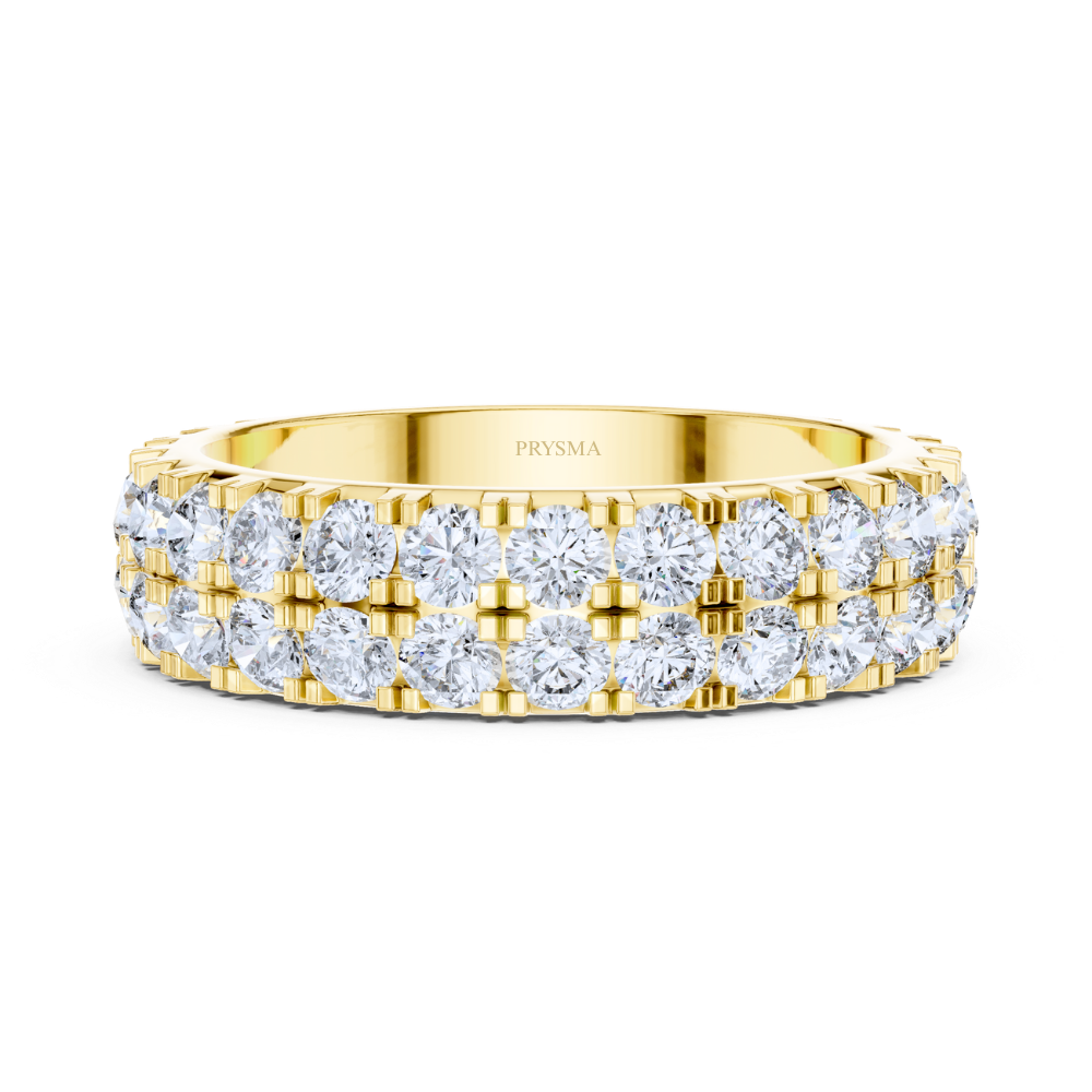 Twin Row Diamond Pavé Ring