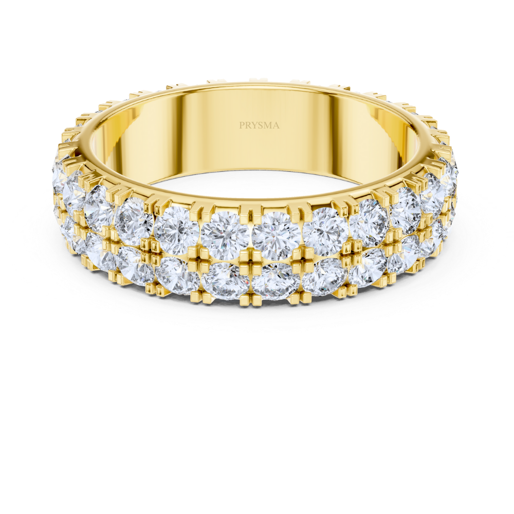 Twin Row Diamond Pavé Ring