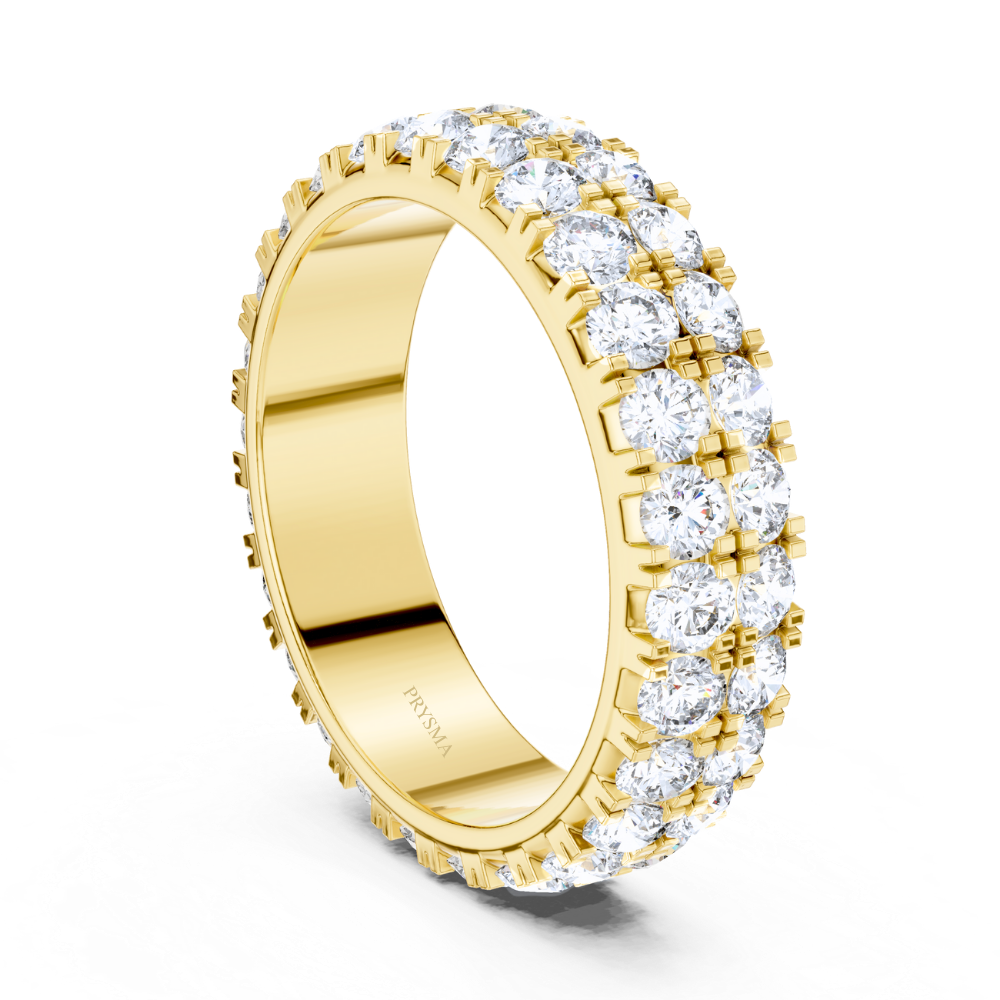 Twin Row Diamond Pavé Ring